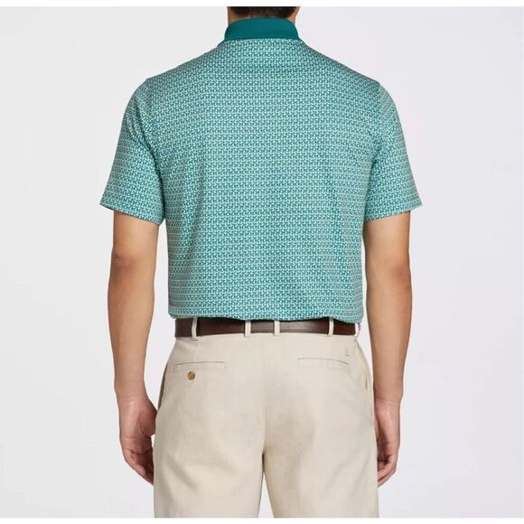 Walter Hagen Men's Small Clubhouse 19th Hole Golf Polo Shirt Club Green Martini - Picture 2 of 5